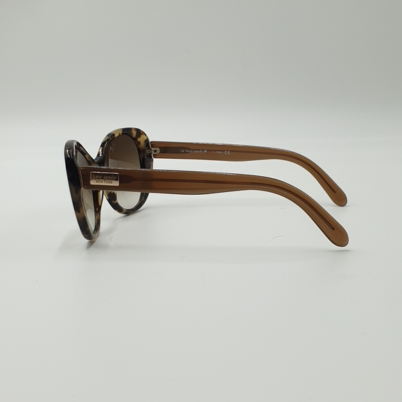 Kate Spade Brown Arcylic Round Frame Brown Lens Sunglasses. - Picture 13 of 16